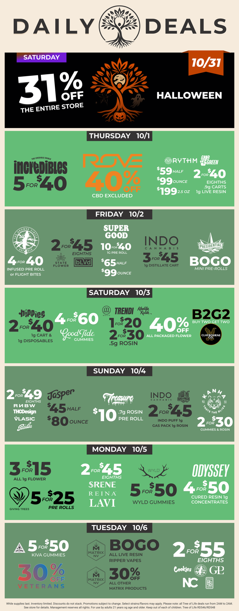 Oct Dig Calendar 1 6